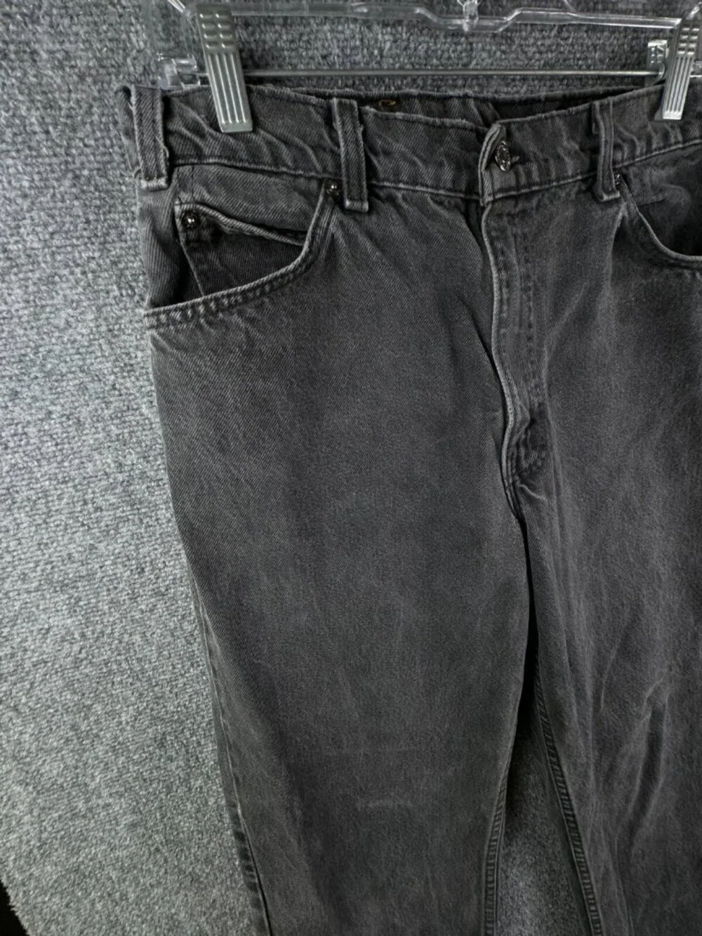 VTG Levi’s USA Made Charcoal Wash Denim Jeans Black Tab 40550-4159 ACTL 30x31